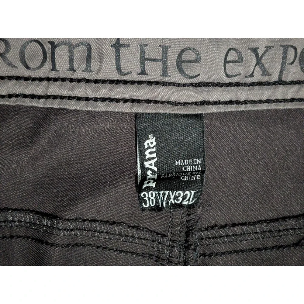 Prana Zioneer Pants Mens 38x32 Outdoor Hiking Gray